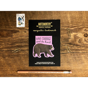 Courage Bear Magnetic Bookmark