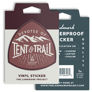 Devotee of Tent & Trail Sticker