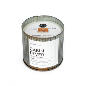 Cabin Fever Wood Wick Soy Candle