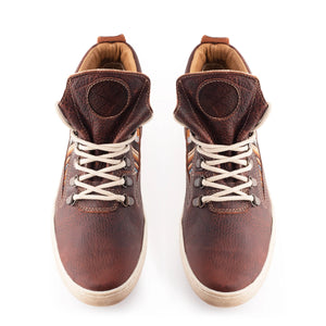 Brown Leather Camping Boot