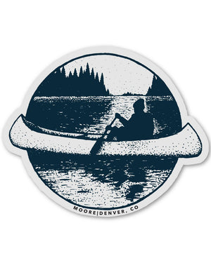 Canoe Sticker