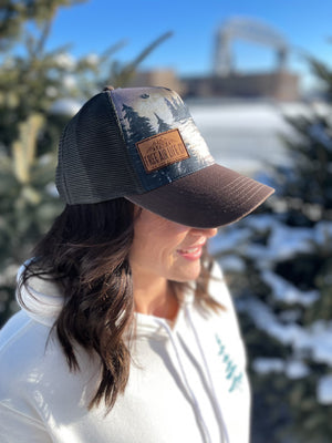 Ripples Trucker Hat - Brown