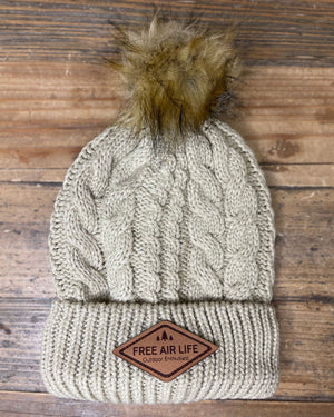 Free Air Life Faux Fur Beanie - Oatmeal