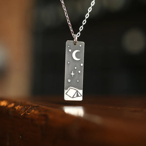 Sleep Under the Stars Wide Bar Necklace