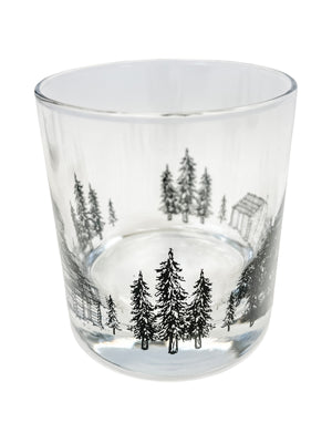 Cabin Getaway Whiskey Glass