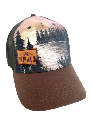 Ripples Trucker Hat - Brown