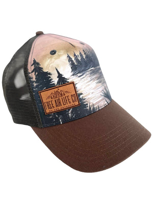 Ripples Trucker Hat - Brown