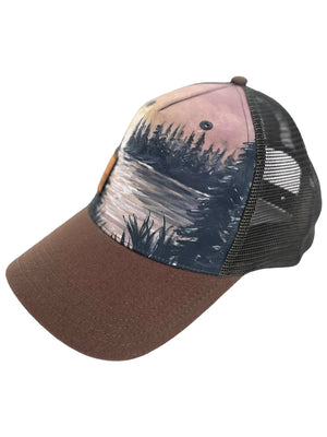 Ripples Trucker Hat - Brown