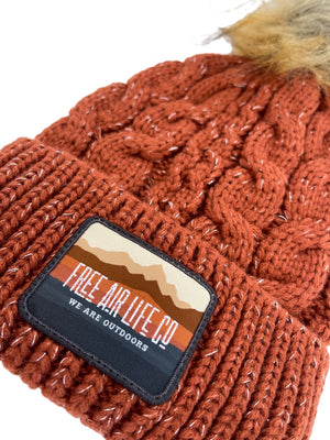 Frosted Slife Beanie - Auburn