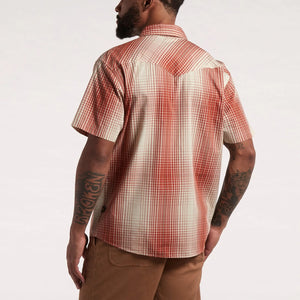 H Bar B Snapshirt Short Sleeve - Mars Red