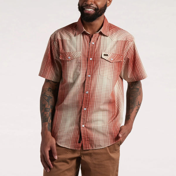 H Bar B Snapshirt Short Sleeve - Mars Red