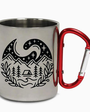 Wild Camping Carabiner Steel Camping Mug