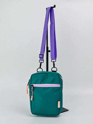 Crossbody Bag - Teal/Lavender