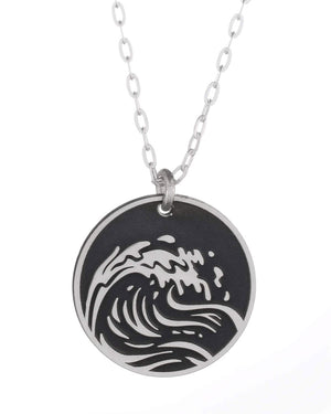 Wind Wave Round Necklace