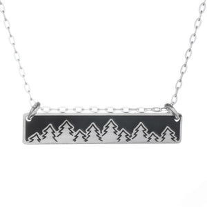 Treeline Horizontal Bar Necklace