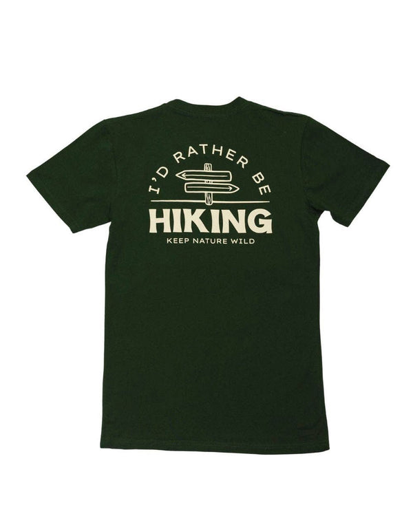 Rather Be Hiking Unisex Tee - Forest Green