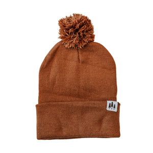 Three Trees Foldover Pom Beanie