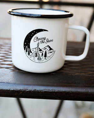 Chasing the Stars Enamel Mug