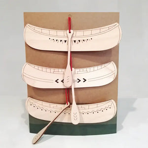 Canoe Ornament Set of 3