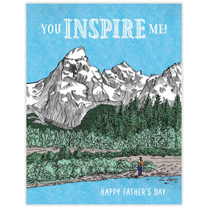 You Inspire Me Dad Card
