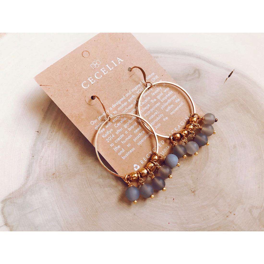 Boho Hoop Earrings - Artistic Jasper
