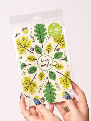 Live Simply Mandala Recycled Notebook