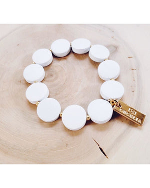 Wood Bracelets - White