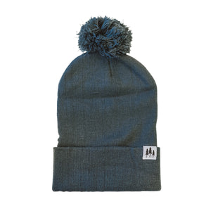 Three Trees Foldover Pom Beanie