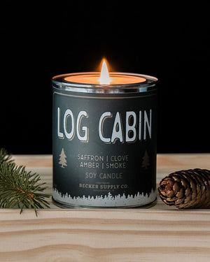 Log Cabin Candle