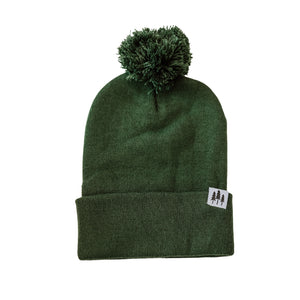 Three Trees Foldover Pom Beanie