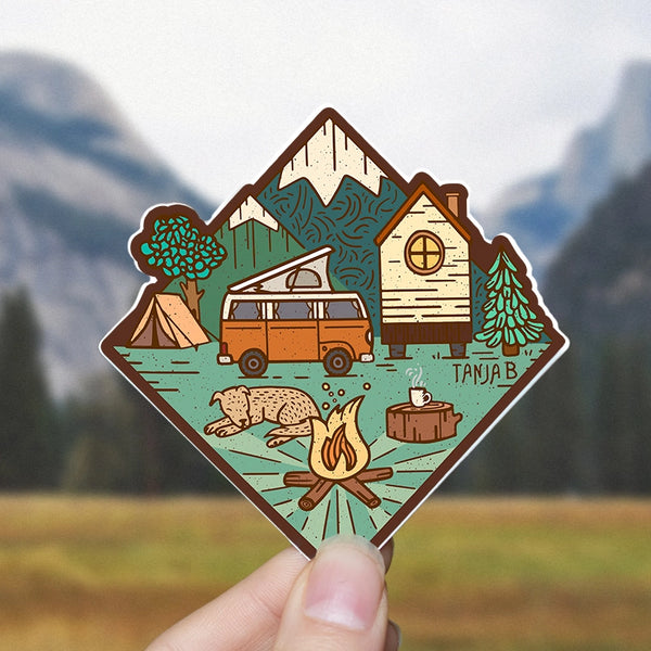 Break Away Camp Sticker