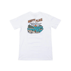 Happy Place Shoreline Unisex Tee - Natural