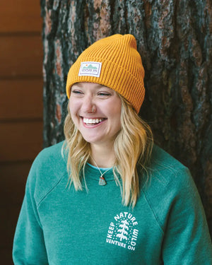 Venture On Mountain Range Recycled Knit Beanie